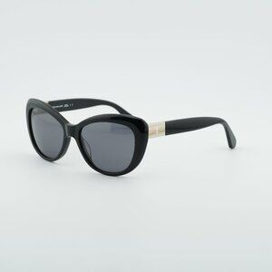 Kate Spade EMMALYNN/S 0807 M9 Sunglasses Black Cat Eye Frame, Polarized Lenses